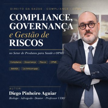 Capa do curso online Compliance para Distribuidores de OPME, com o professor Dr. Diego Pinheiro Aguiar